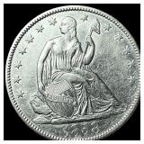 1858-O Silver Seated Liberty Half Dollar  CLOSELY