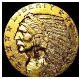 1910 Indian Head Half Eagle $5 Gold CLOSELY UNCIRC