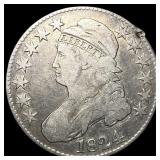 1824 Capped Bust Half Dollar HIGH GRADE