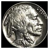 1937-D Nickel Buffalo Five Cents ABOUT UNCIRCULATE