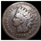 1871 Indian Head Cent LIGHTLY CIRCULATED