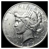 1927-S Silver Peace Dollar CLOSELY UNCIRCULATED