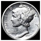 1917 Mercury Dime CLOSELY UNCIRCULATED