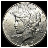 1923 Silver Peace Dollar CLOSELY UNCIRCULATED