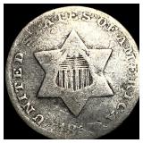 Silver 1872 Three-Cent Piece LIGHTLY CIRCULATED