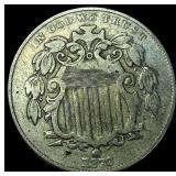 1870 Shield Nickel CLOSELY UNCIRCULATED