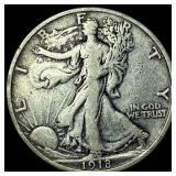 1918 Walking Liberty Half Dollar NEARLY UNCIRCULAT