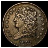 1833 Classic Head Half Cent CLOSELY UNCIRCULATED