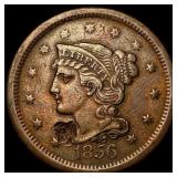 1856 Braided Hair Large Cent HIGH GRADE
