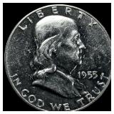 1955 Franklin Half Dollar CHOICE PROOF