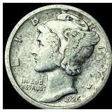 1926 Mercury Dime NEARLY UNCIRCULATED