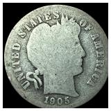 1905-O micro O Silver Barber Dime NICELY  CIRCULA