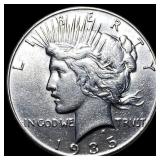 1935 Silver Peace Dollar CLOSELY UNCIRCULATED