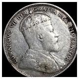 1904 Newfoundland Silver 20 Cents H LIGHTLY CIRCUL