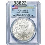 2011 Silver Eagle PCGS MS70