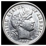 1912-D Silver Barber Dime CLOSELY UNCIRCULATED