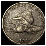 1857 Flying Eagle Cent NEARLY UNCIRCULATED