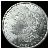 1921 Silver Morgan Dollar CLOSELY  UNCIRCULATED
