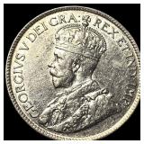 1917 Newfoundland Silver 25 Cents CHOICE AU