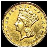 1874 Gold $1 Indian Head Type 3 HIGH GRADE