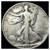 1938-D Silver Walking Liberty Half Dollar NEARLY U