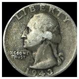 1943-S Silver Washington Quarter NEARLY  UNCIRCUL