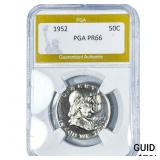 1952 Franklin Half Dollar PGA PR66