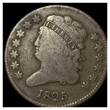 1825 Classic Head Half Cent LIGHTLY  CIRCULATED