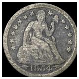 1854-O Silver Seated Liberty Dime NICELY  CIRCULA