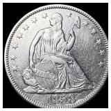 1858 Silver Seated Liberty Half Dollar  UNCIRCULA
