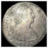 1803LIMAE JP Peru Silver 8 Reales CLOSELY  UNCIRC