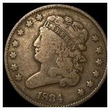 1834 Classic Head Half Cent LIGHTLY  CIRCULATED