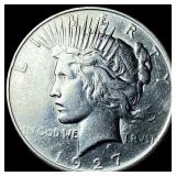 1927 Silver Peace Dollar CLOSELY UNCIRCULATED