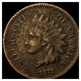 1873 Indian Head Cent CLOSELY UNCIRCULATED
