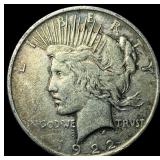 1922 Silver Peace Dollar NEARLY UNCIRCULATED