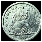 1840-O Silver Seated Liberty Dime CLOSELY UNCIRCUL