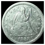 1857 Seated Liberty Quarter LIGHTLY  CIRCULATED