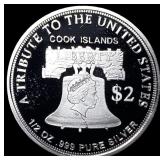 2019 Cook Islands Silver $2 American Double Eagle