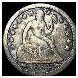 1854-O Silver Seated Liberty Dime ABOUT UNCIRCULAT