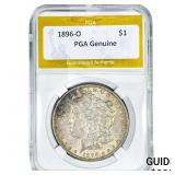 1896-O Morgan Silver Dollar PGA Genuine