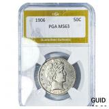 1906 Barber Half Dollar PGA MS63