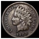 1908-S Indian Head Cent ABOUT UNCIRCULATED