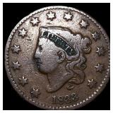 1833 Coronet Head Large Cent ABOUT UNCIRCULATED