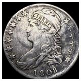 1808 Silver Capped Bust Half Dollar ABOUT UNCIRCUL