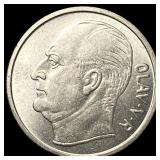 1962 Norway Copper Nickel 1 Krone