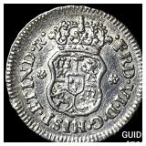 1756-M Mexico Ferdinand VI Silver 1/2 Real