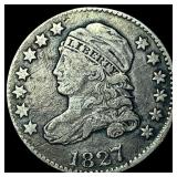 1827 Capped Bust Dime NEARLY UNCIRCULATED
