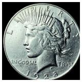 1928 Silver Peace Dollar CLOSELY UNCIRCULATED