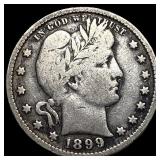 1899-S Silver Barber Quarter ABOUT UNCIRCULATED