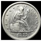 1875-S Silver Twenty Cents CLOSELY UNCIRCULATED